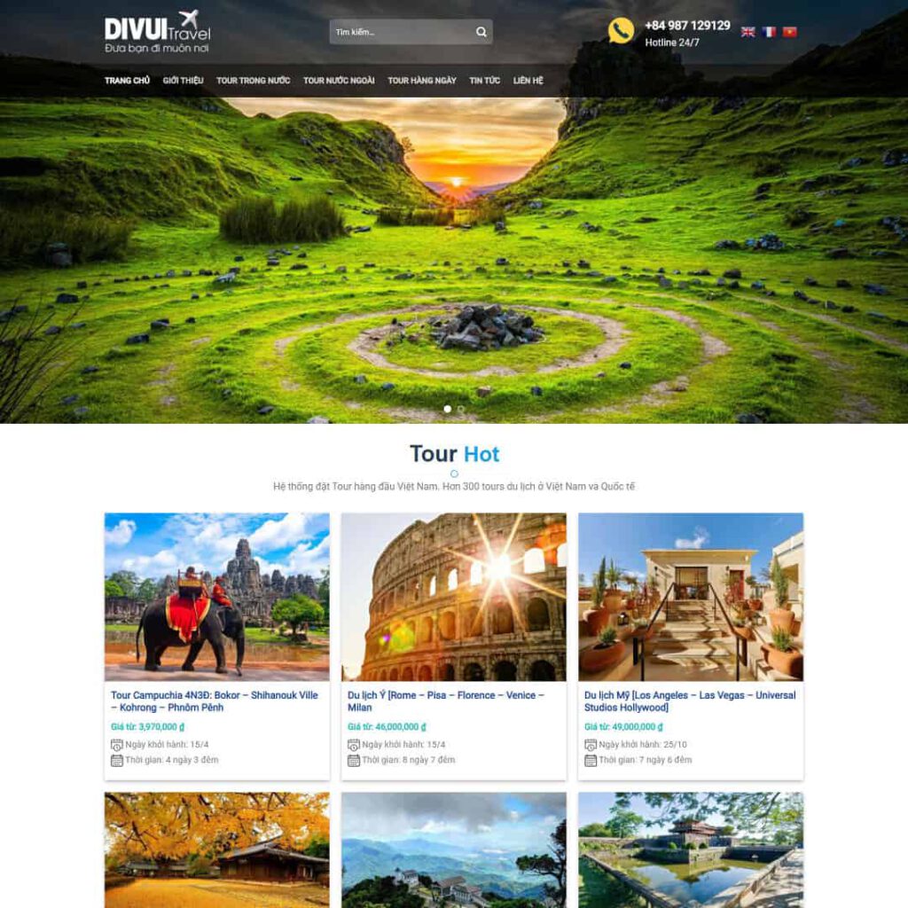 Theme WordPress du lịch 05