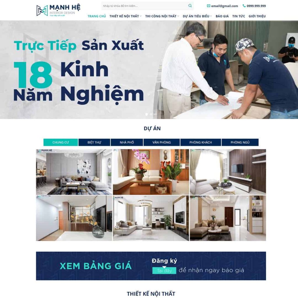 Theme WordPress công ty nội thất 14