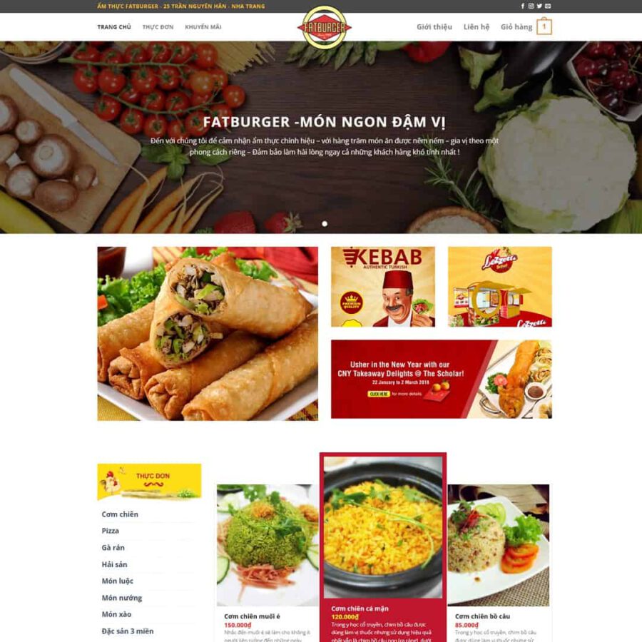 Theme WordPress nhà hàng