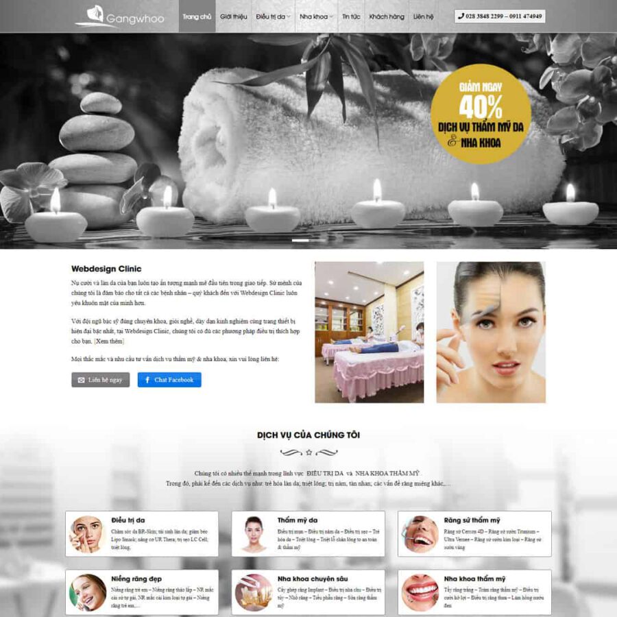 Theme WordPress nha khoa, thẩm mỹ viện