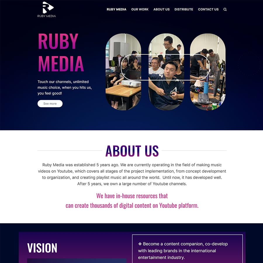Theme WordPress công ty media network