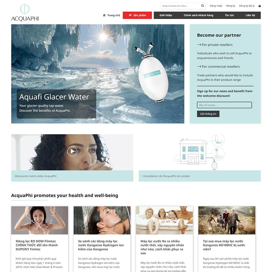 Theme WordPress bán máy lọc nước 04