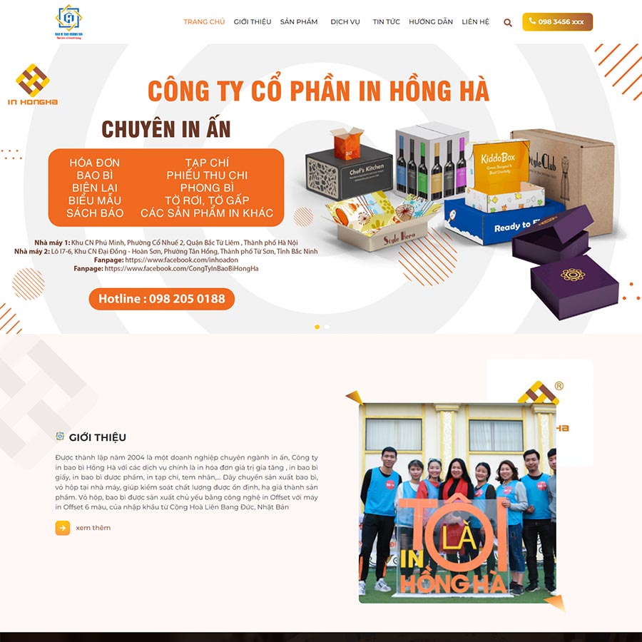 Theme WordPress công ty in ấn 07