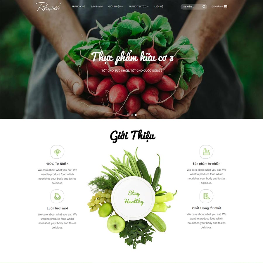 Theme WordPress thực phẩm sạch 28
