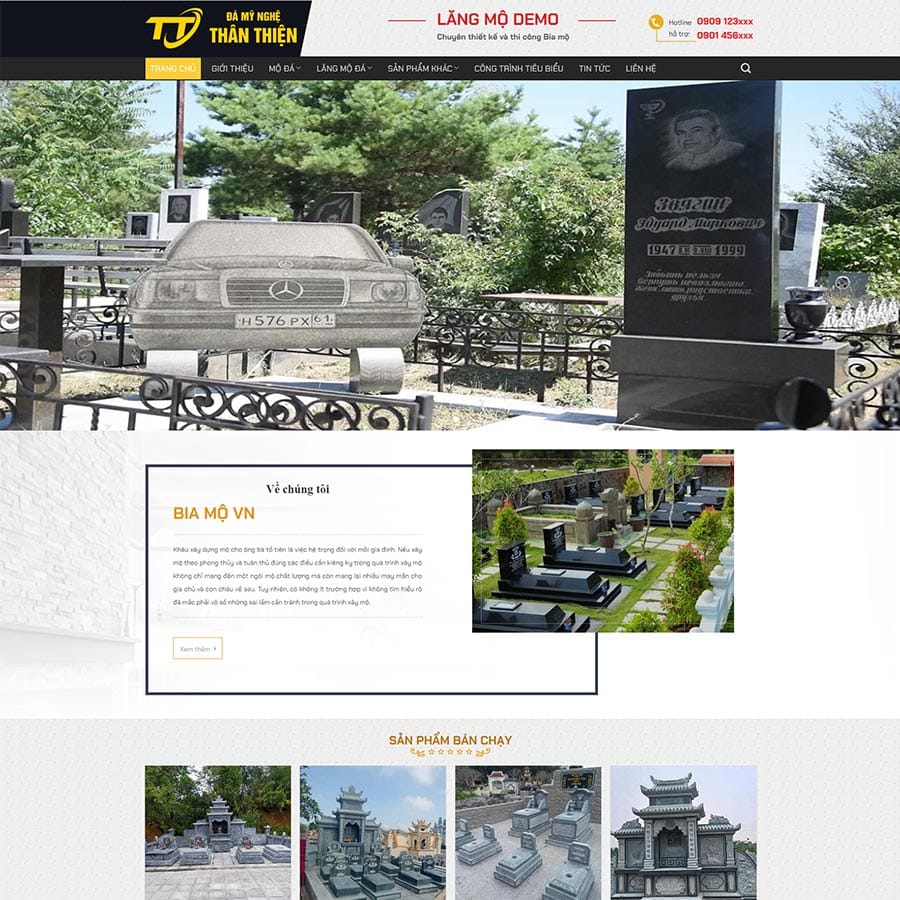Theme WordPress cơ sở đá mỹ nghệ 02