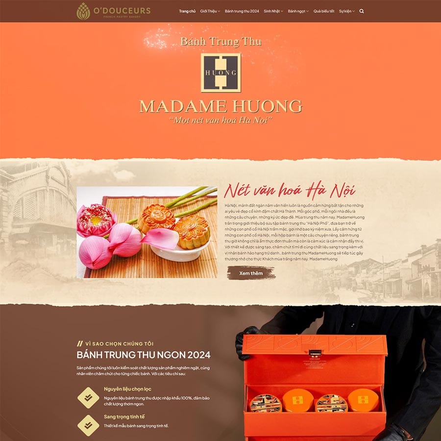 Theme WordPress bán bánh trung thu
