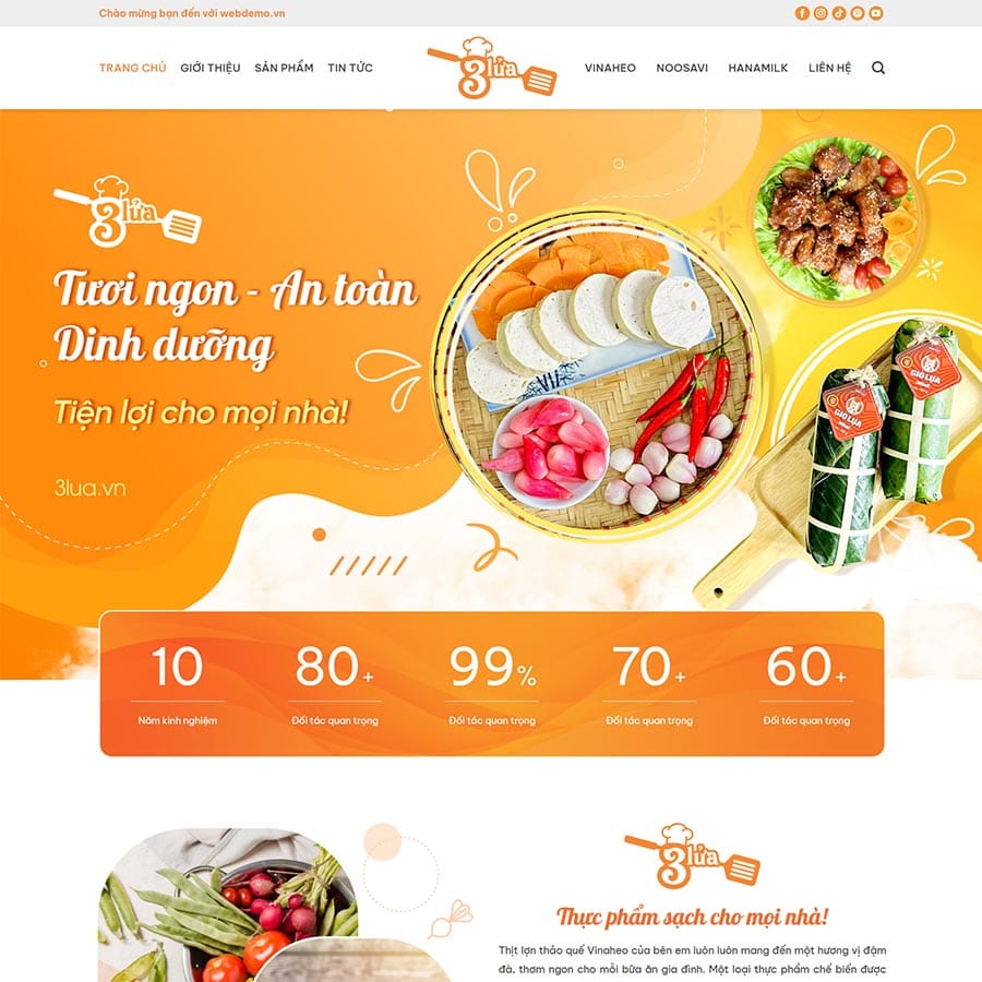 Theme WordPress thực phẩm sạch 29